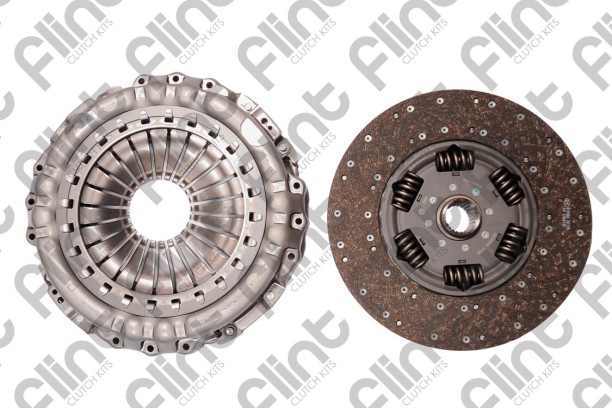 FLINT CLK1236HD(3400700618) HD Clutch Kit (Volvo FH400 FH450 FH480 FH520 05-)(Volvo FM400 FM440 05-) (Volvo FMX400 FMX440 FMX480 2010-) Metal for  Heavy Duty Clutch Volvo FH400/FH450/FH7/0/FH520 2005+::Heavy Duty Clutch Volvo FM400/FM440 2005+::Volvo FMX400/FMX440/FMX440/FMX480 2010+:: Clutch Repair Kit for  Truck