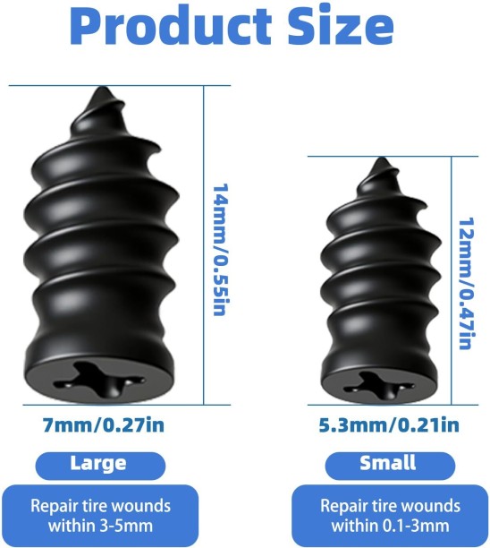 YIMI BUTAI-60PCS Metal for  Applicable to automotive, motorcycle, truck, bus, and agricultural tires AC Repair Kit for  Car