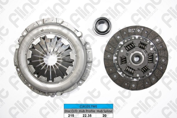 FLINT CLK1017WE(622322900) Clutch Kit (2-Year Warranty) Accent i20 1.6 10- Accent Elantra i20 i30 Veloster 1.4 1.6 74kw 09- 1.6i 91kW 08- Kia Cerato Soul Rio 1.1.6 04- Metal for  Hyundai i20/i30/Accent 1.6 2010+::Kia Rio/Cerato/Soul 1.6 2004+::Hyundai Veloster 1.4/1.6 2009+ (74kw/91kw):: Clutch Repair Kit for  Car