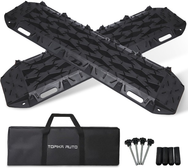 Topika Recovery Boards, 10T Load, Off-Road Traction for Sand & Mud - 2 Piece -Black Rubber for  all Brake Caliper Repair Kit for  Car