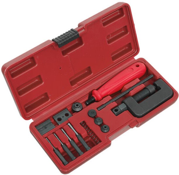 Sealey Motorcycle Chain Breaker & Riveter Cast Iron for  Universal Gear Shifter Repair Kit for  Motorbike