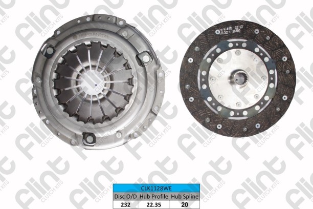 FLINT CLK1128WE(623341909) Clutch Kit (2-Year Warranty) Nissan XTrail Qashqai 2.0iClutch Kit (2-Year Warranty) Nissan XTrail 2.0i 104kW 07-08 Nissan Qashqai J10 2.0i 104kW 07-08 Metal for  Nissan X-Trail 2.0i 1.4kw 2007+::Nissan Qasqai 2.0i J10 104kw 2007+ Clutch Repair Kit for  Car