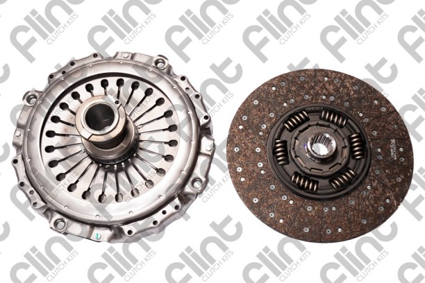 FLINT CLK826HD(3400700413) HD Clutch Kit (Merc Actros MP2 / MP3 96-03) (Pull)(Merc Axor I & II 09-) Metal for  Heavy Duty Clutch (Pull Type)Merc Actros MP2/MP3 96-2003::Heavy Duty Clutch (Pull Type) Merc Axor I & II 2009+ Clutch Repair Kit for  Truck