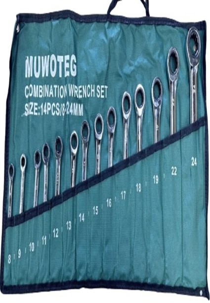 Muwoteg Combination Wrench Set Steel for  All Types Steering Gear Repair Kit for  Motorbike