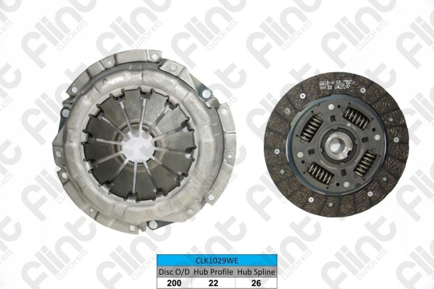 FLINT CLK1029WE(622319909) Clutch Kit (2-Year Warranty) Nissan Tiida NP200 1.6Tiida Lavina X-Gear NV200 1.6 Qashqai Almera 1.5 13- Juke 1.6 16v 11- Renault Megane Duster 1.6i 15- Metal for  Nissan NP200/NV200/Tiida/Livina/Qashqai 1.6i 2010+::Nissan Qasqai/Almera 1.5 2013::Nissan Juke 1.6 16v 2011+::Renault Dister/Megane 1.6i 2015+ Clutch Repair Kit for  Car