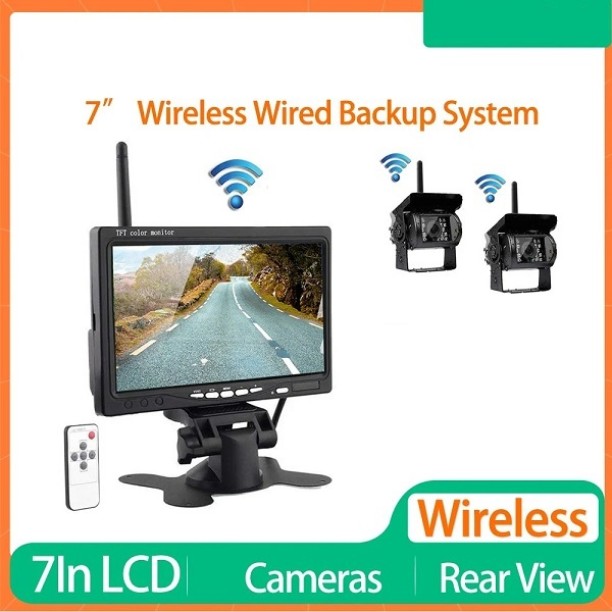 Seamless 7″ Wireless Parking Camera For Heavy Duty Trucks All for  All Sensor for  Truck