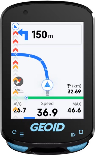 Fantasy Town GEOID GPS Bike Computer Smart Navigation Color Screen Odometer Wireless ANT+ WIFI Cycling Speedometer 1 for  1 Sensor for  Auto Rickshaw