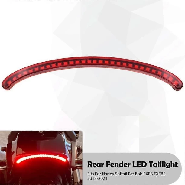 MN 9442111164522 Basic Twin-tube Motorcycle Rear Fender LED Taillight Turn Signal Assembly Brake Running Light For Harley Softail Fat for  universal Shock Absorber for  motobike