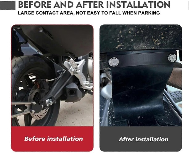 HG 9442111179694 Basic Twin-tube Motorcycle Shock-absorbing Dust Cover,Dirt Bike Rear Fender Mudguard Replacement for CFMOTO 800MT 20 for  universal Shock Absorber for  motobike