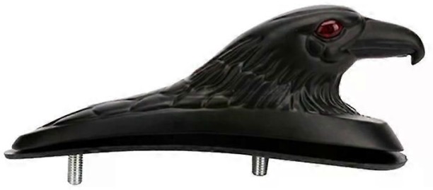 JU 9442111307479 Basic Twin-tube (Black)Chrome Front Fender Frame Red Lighted Eagle Head Universal Ornament Statue For Motorcycle Motorbike for  universal Shock Absorber for  motobike