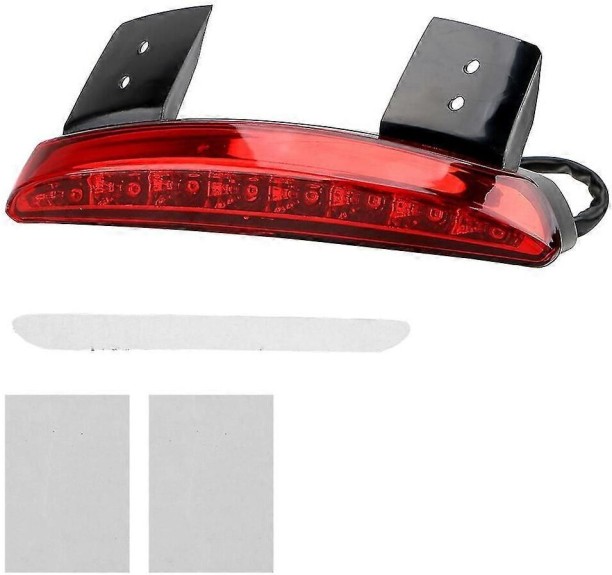 HY 9442111268398 Basic Twin-tube (Red Cover)Exquisite 12v Taillight Motorcycle Brake Light Led Rear Fender Signal Lamp Moto Accessories for  universal Shock Absorber for  motobike