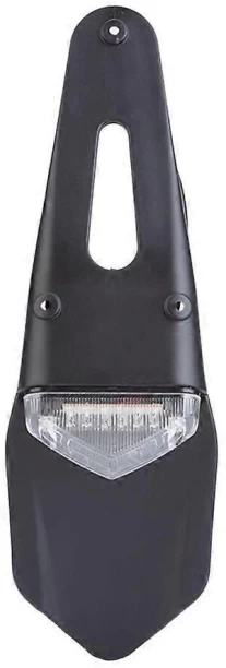 MN 9442111171346 Basic Twin-tube Motorcycle Brake Tail Lights LED Rear Fender License Plate Lights For Dirt Bike Silver YEMAA for  universal Shock Absorber for  motobike