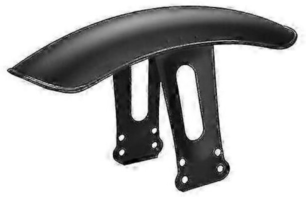 KJ 9442111308087 Basic Twin-tube (Black Front)Chrome Black Metal Fender for Honda CG125 Motorcycle Classic Style Mudguard Cover for  universal Shock Absorber for  motobike