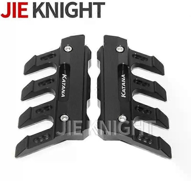 tr 9442111311353 Basic Twin-tube (Black)con With Logo For kanata Motorcycle CNC Accessories Mudguard Side Protection Block Front for  universal Shock Absorber for  motobike