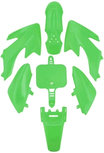 MN 9442111327408 Basic Twin-tube (Green)Plastic body kit for CRF50 XR50 2021 dirt bike fender for  universal Shock Absorber for  motobike