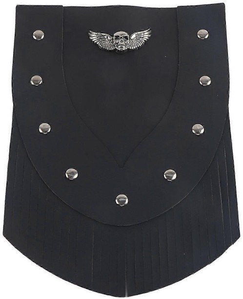 MN- 9442111223953 Basic Twin-tube Motorcycle Front Fender Mud Flap with Tassel - Modification Accessories (Black) for  universal Shock Absorber for  motobike