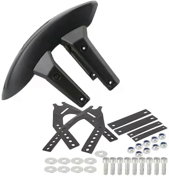 MN 9442111180256 Basic Twin-tube With Bracket Mudguard Splash Guard Motorcycle Rear Wheel Fender Cover for  universal Shock Absorber for  motobike