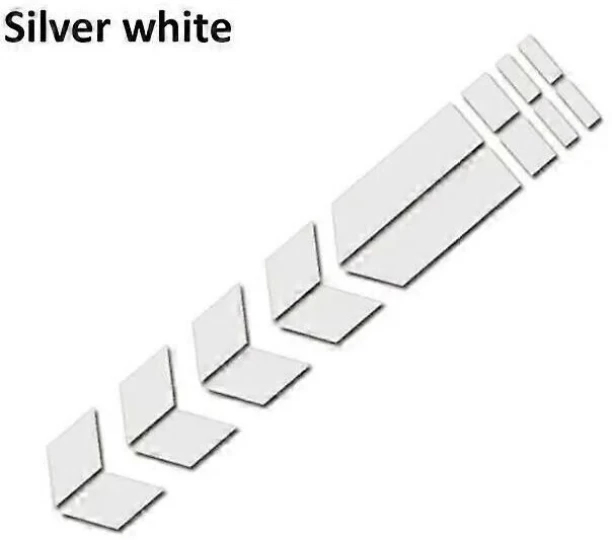 MN 9442111291341 Basic Twin-tube (A-silver white)Universal Motorcycle Reflective Stickers Car Motorbike Scooter Arrow Stripes Fender for  universal Shock Absorber for  motobike