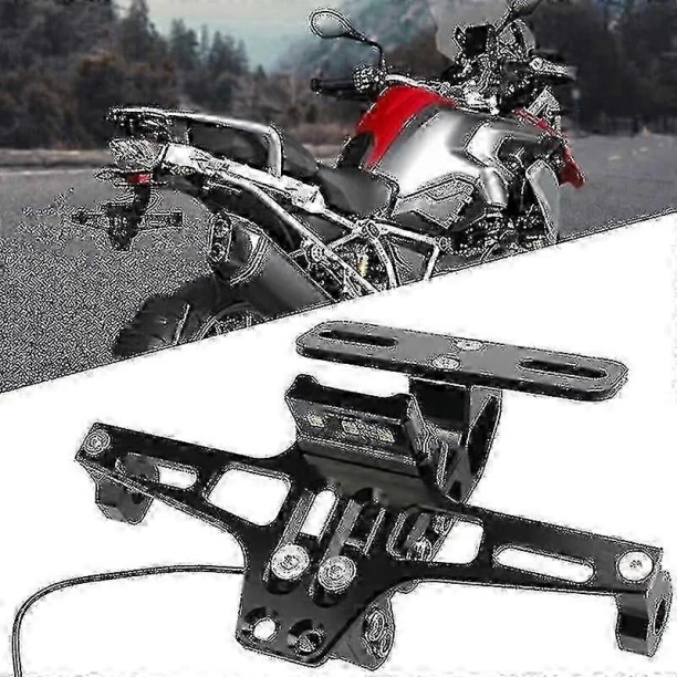 MN 9442111233310 Basic Twin-tube Universal Motorcycle License Plate Bracket Fender Eliminator Kit Tail Tidy OPMIUM for  universal Shock Absorber for  motobike