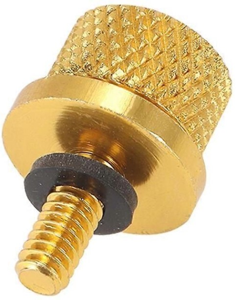 MN 9442111297763 Basic Twin-tube (gold)Motorcycle Rear Fender Seat Bolt Tab Screw Mount Knob Cover For Harley Sportster XL Touring Dyna for  universal Shock Absorber for  motobike
