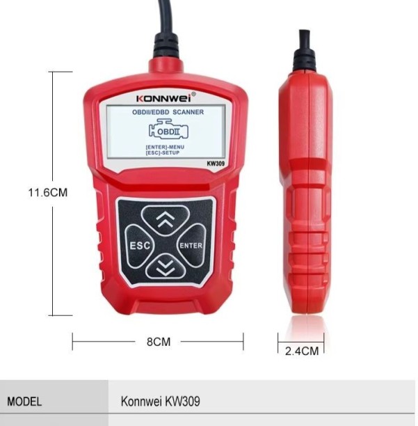 KW309 Vehicle Engine Fault Reader KONNWEI-KW309 Vehicle Tool Kit