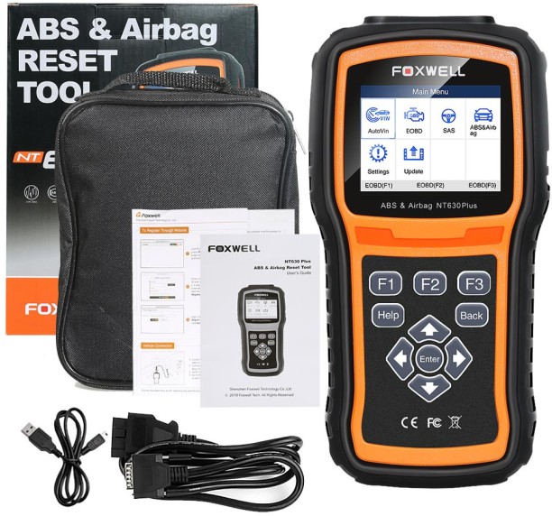foxwell NT630 PLUS ABS AND AIRBAG RESET TOOL Vehicle Tool Kit
