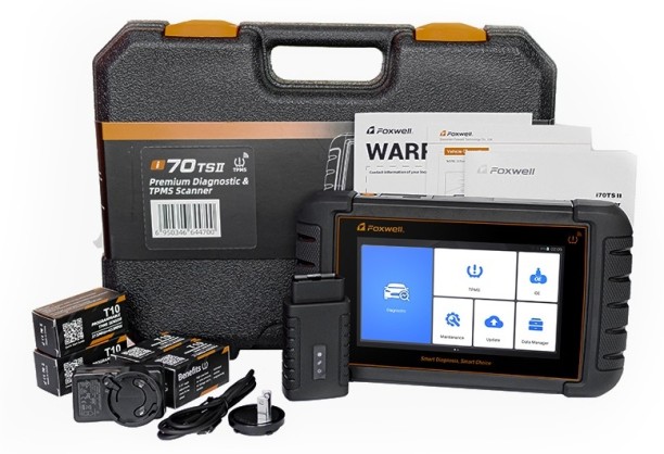 FOXWELL i70TSII Premium Diagnostic & TPMS Scanner Vehicle Tool Kit