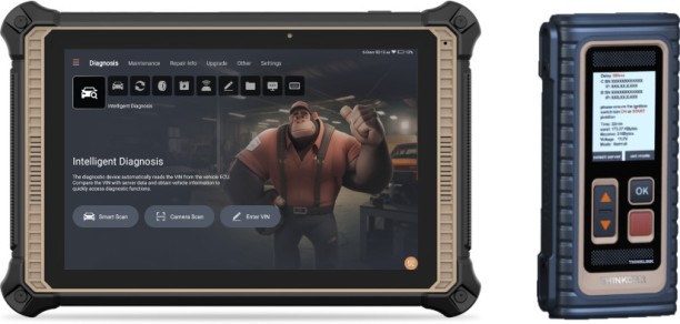 ThinkCar THINKTOOL Expert 391 10-Inch Professional OBD2 EOBD Diagnostic Tool Scanner Vehicle Tool Kit