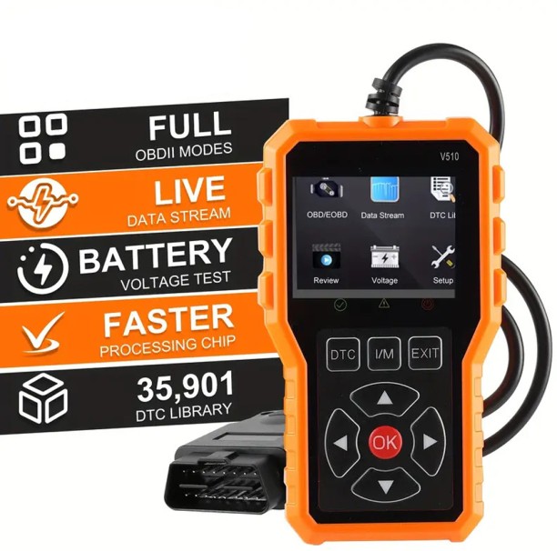 Egorip Car Diagnostic OBD2 Scanner Orange V510 Vehicle Tool Kit