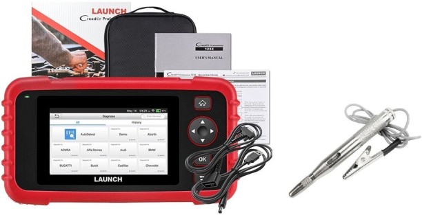 LAUNCH CRP123X V2.0 Diagnostic Scan Tool + DC Test Pen Vehicle Tool Kit