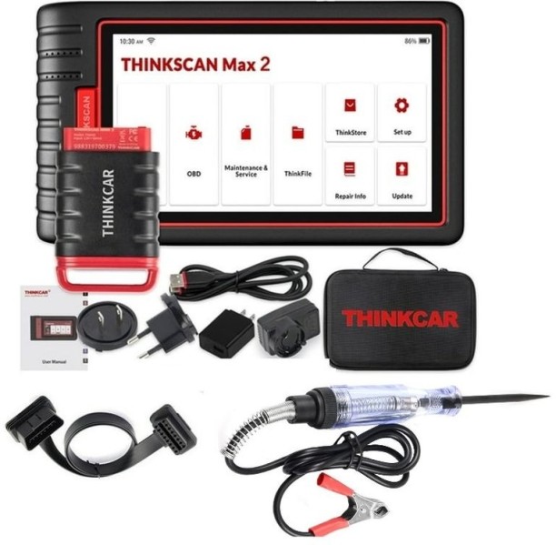 THINKCAR Thinkscan Max 2 Comprehensive Diagnostic Tool with Probe Tester Vehicle Tool Kit