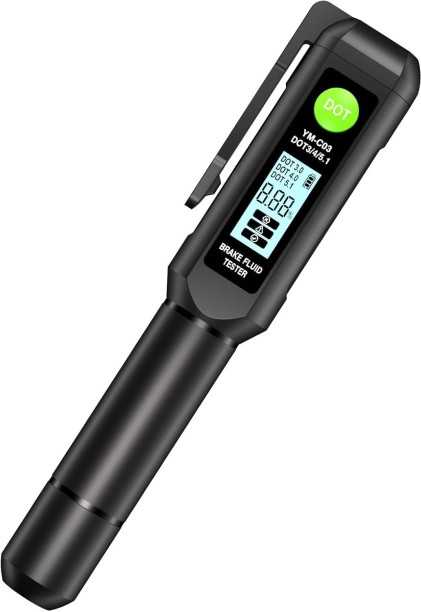 OBD DYNAMICS Digital Brake Fluid Tester, Black Metal Probe, LCD Display Vehicle Tool Kit