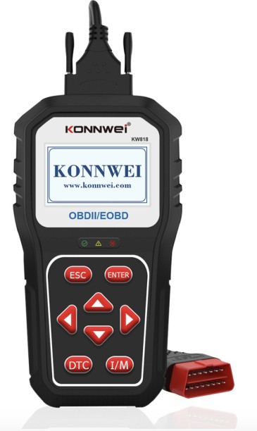KONNWEI KW818 Universal 12V Automotive Engine Fault Scanner Supports OBD2 & EOBD Standards Vehicle Tool Kit