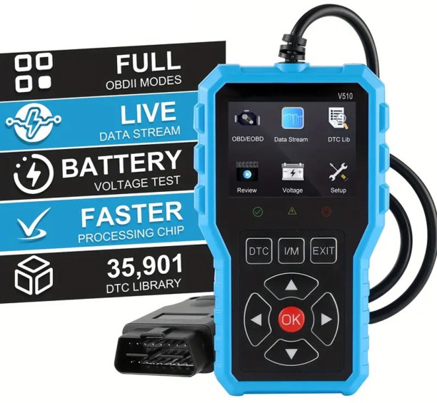 Egorip Car Diagnostic OBD2 Scanner Blue Vehicle Tool Kit