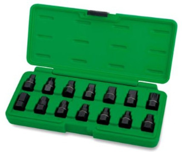 Toptul 14 Piece Master Oil Drain Plug Key Vehicle Tool Kit