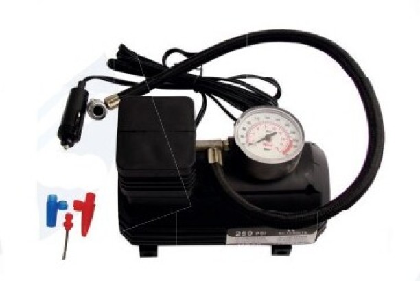 HeadsUp 12V DC Portable Tire Pump Air Compressor Pump Vehicle Tool Kit