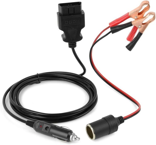 OBD DYNAMICS OBD2 Emergency Power Supply Cable for Car Diagnostics & ECU Memory Saver Vehicle Tool Kit