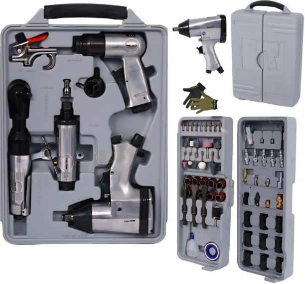 MS 71 Pc Pneumatic Air Tool Kit - Air Wrench Ratchet Hammer & Die Grinder Kit Vehicle Tool Kit