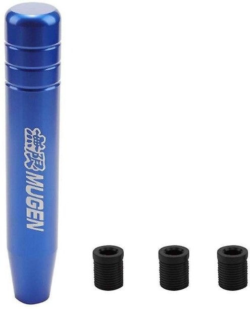 MUGEN Universal 18cm Blue Gear Shift Knob in High-Quality Aluminum Alloy Vehicle Tool Kit