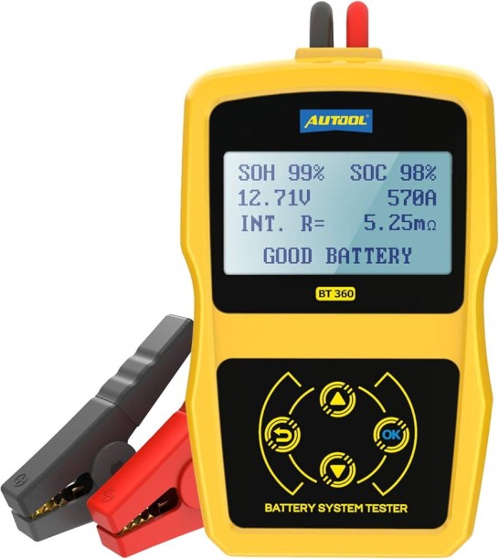 AUTOOL BT360 12V Battery Tester Vehicle Tool Kit