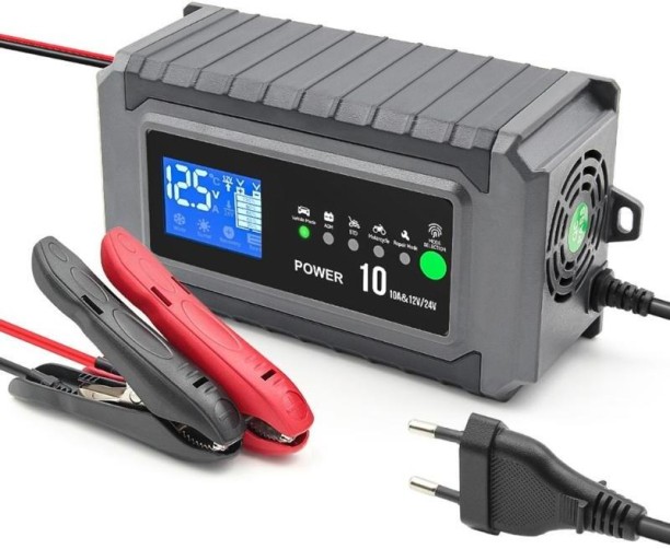 DEMUNDA POWER 12V/24V Battery Charger Full Automatic with Pulse Repair Function Vehicle Tool Kit