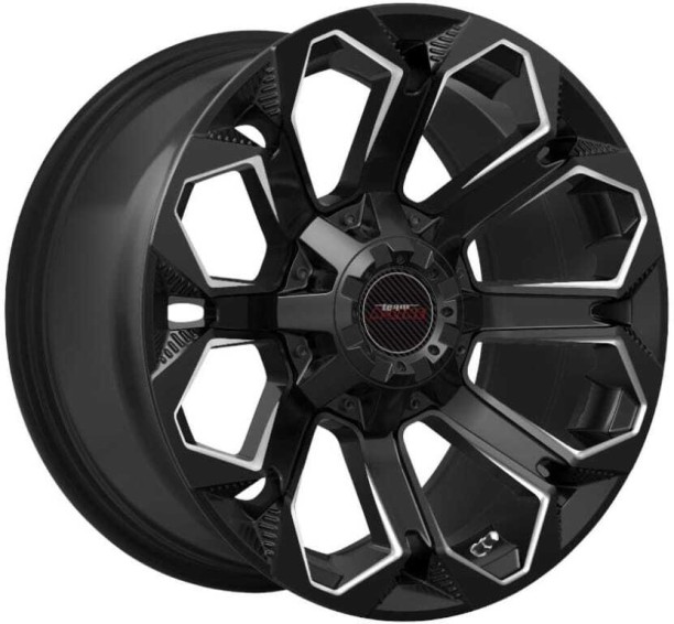A-Line 20" Hurricane 6/139 Satin Black Milled ET25 NA NA Vehicle Tyre Rim