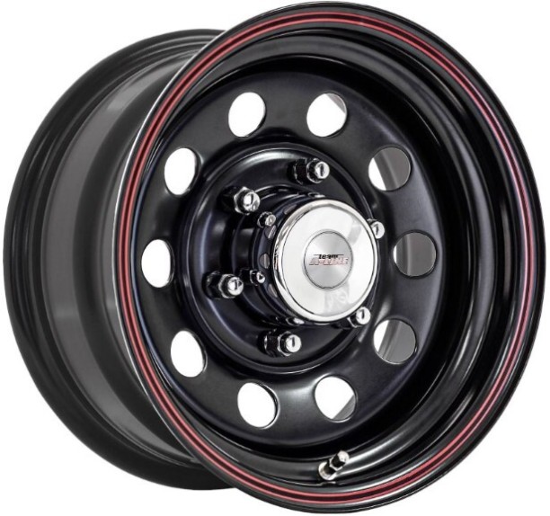 A-Line 14″ A-Line Mod 6/139 Satin black with Red Stripe Alloy Wheels N/A Various Vehicle Tyre Rim
