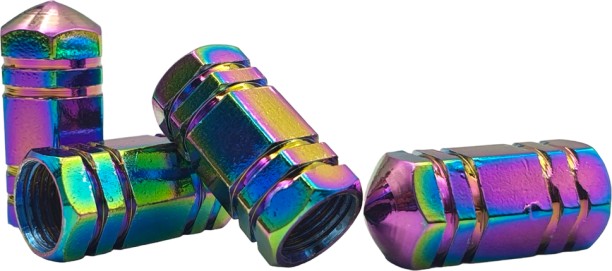 OQ Trading Universal Charred steel Hard Wearing Valve Caps 4 Wheeler Tyre