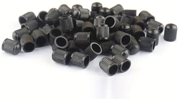 Pleysier Original Black Car Valve Caps 2 Wheeler Tyre