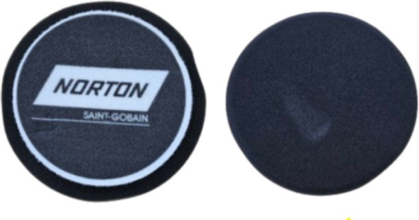 Norton Polishing Pad Black- Cutting Foam soft 150mm x 30mm Polyester Vehicle Washing  Sponge