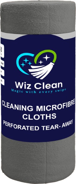 Wiz Clean Grey Edgeless Tear-Away Microfiber Vehicle Washing  Cloth