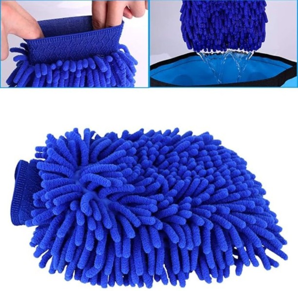 Kersol Car Wash Microfiber Mitts Cleaning Glove Microfiber Vehicle Washing  Washing Mitt Hand Glove