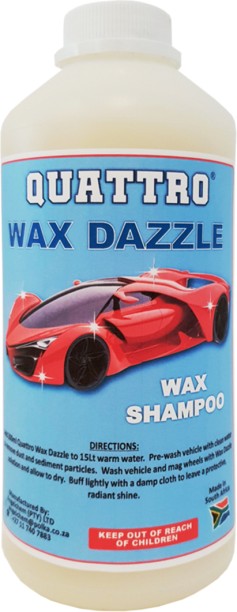 Quattro Wax Dazzle Car Shampoo 1L Vehicle Washing Liquid