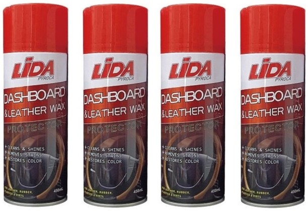 LiDA Dashboard & Leather Wax Mixed 450ml Vehicle Washing Liquid